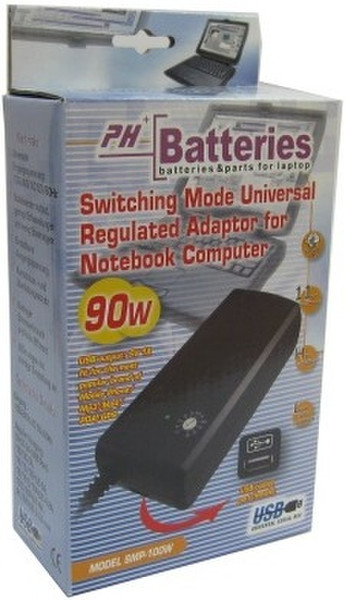 PHBatteries SMP-100W Черный адаптер питания / инвертор