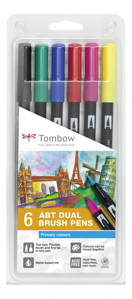 Tombow ABT-6P-1 Блистер набор ручек и карандашей