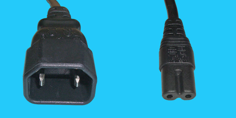 Diggelmann NCNG-2 2m C14 coupler C7 coupler Black power cable