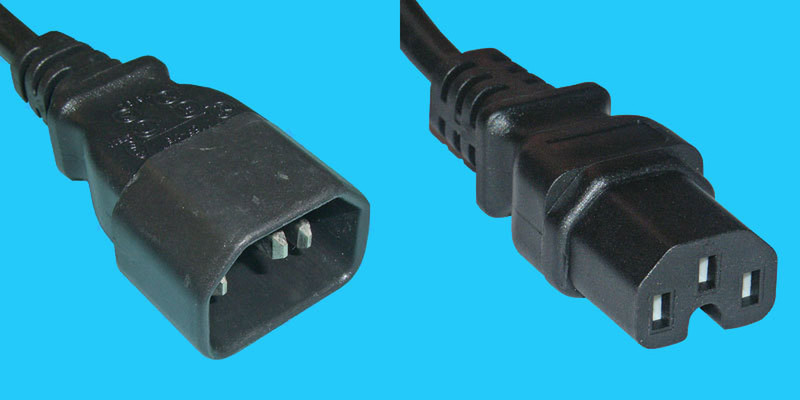 Diggelmann SPCB10-05 0.5m C14 coupler C15 coupler Black power cable