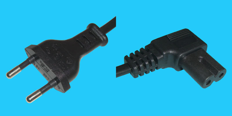 Diggelmann SPCB2C7A-1 1m CEE7/16 C7 coupler Black power cable
