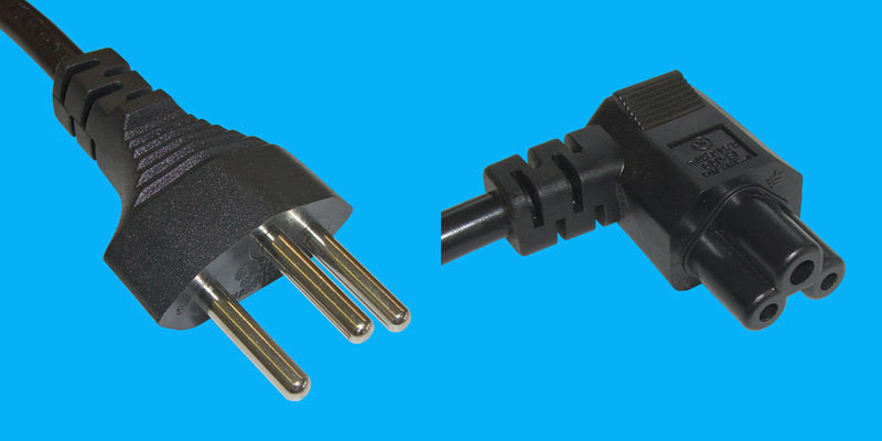 Diggelmann SPNBA-2 2m C5 coupler Black power cable