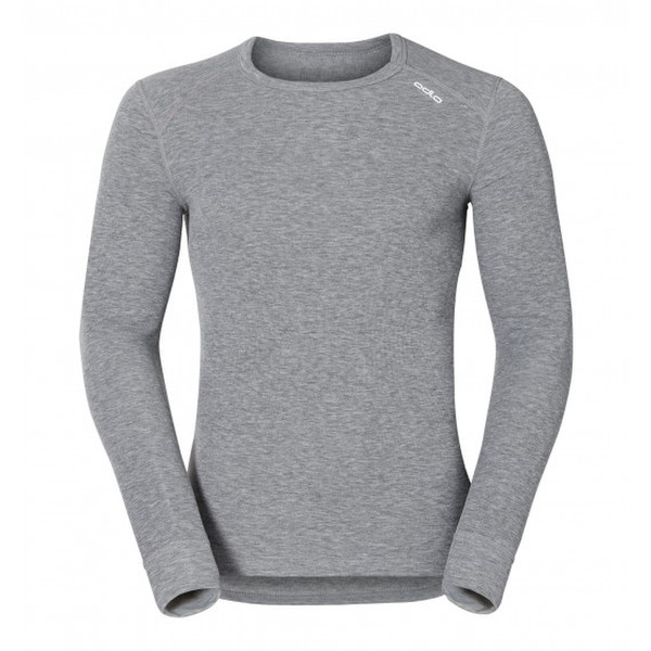 Odlo 152022 Base layer shirt Long sleeve Crew neck Polyester Grey men's shirt/top