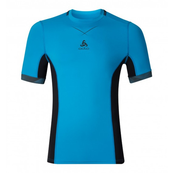 Odlo Ceramicool pro Base layer shirt Long sleeve Crew neck Black,Blue