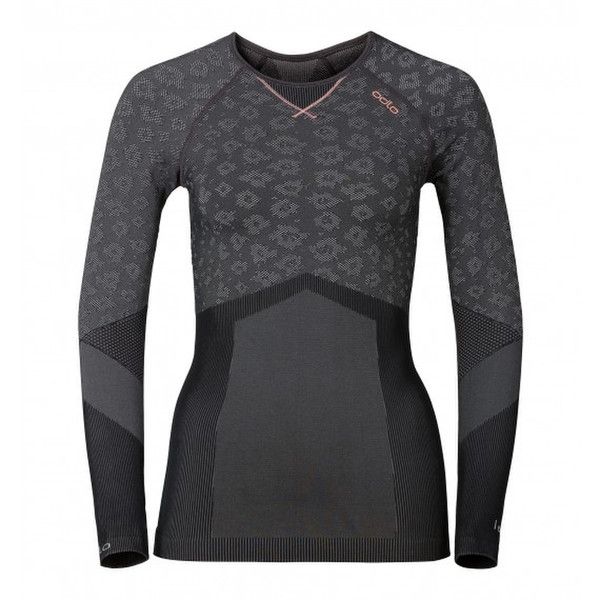 Odlo Blackcomb Shirt Long sleeve Crew neck Fabric Black,Grey