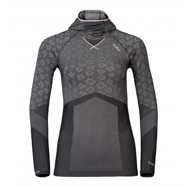 Odlo Blackcomb Base layer shirt Длинный рукав Т-образная горловина Черный, Серый