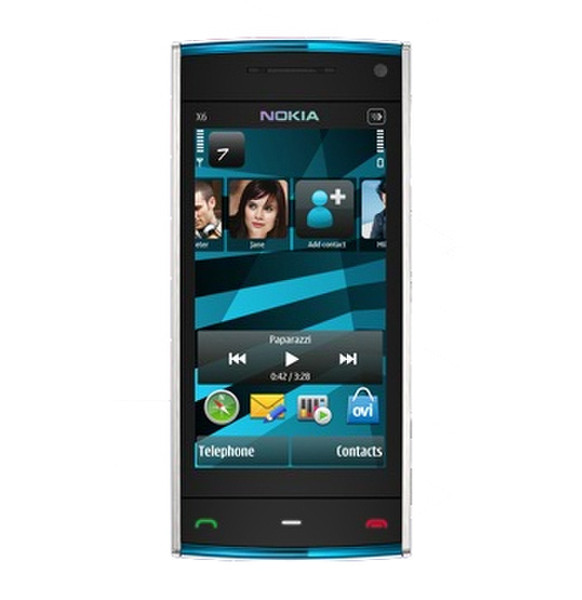 Nokia X6 Blau, Weiß Smartphone