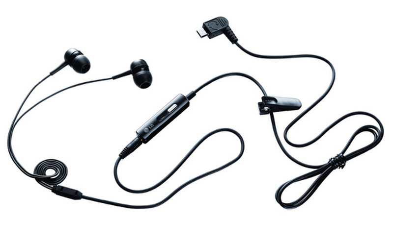 LG PHF-110M In-ear Binaural Wired Black mobile headset