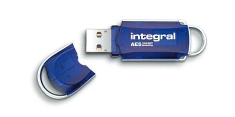 Integral 32GB Courier AES 32ГБ USB 2.0 Тип -A Синий USB флеш накопитель