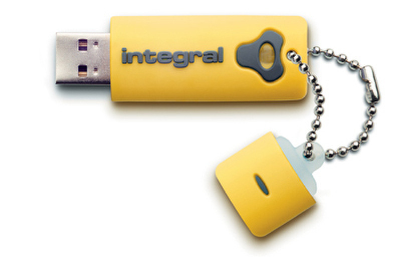 Integral 8GB Splash Drive 8ГБ USB 2.0 Тип -A Желтый USB флеш накопитель
