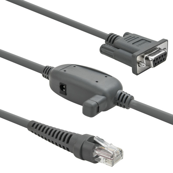 Vultech CB232-04 1.8m RS232 Black,Grey serial cable