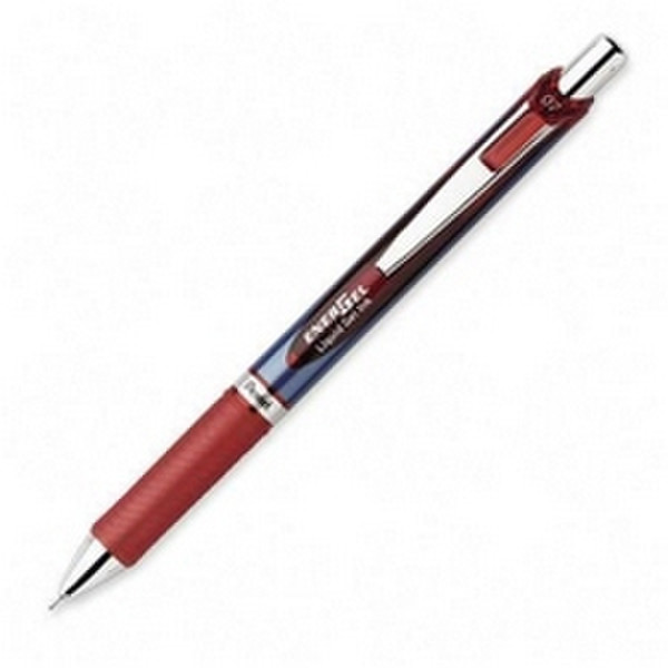 Pentel Energel XM Klick Clip-on retractable pen Red 12pc(s)
