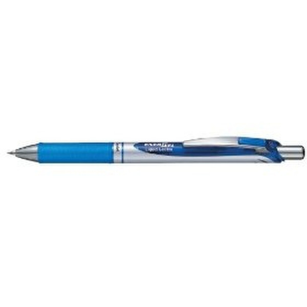 Pentel Energel XM Klick Anklippbarer versenkbarer Stift Blau 12Stück(e)
