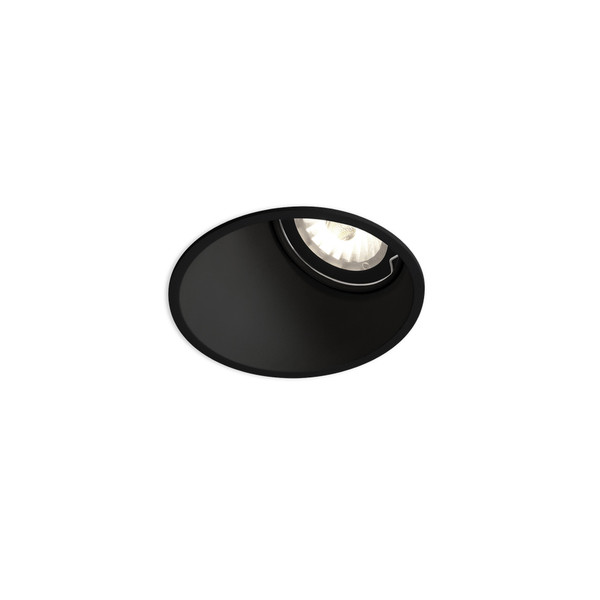 Wever & Ducré DEEP ASYM 1.0 Для помещений Recessed lighting spot GU5.3 Черный