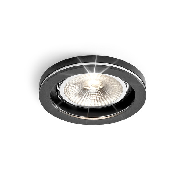 Wever & Ducré Cocoz Round 1.0 QR111 Для помещений Recessed lighting spot G53 75Вт Черный, Хром