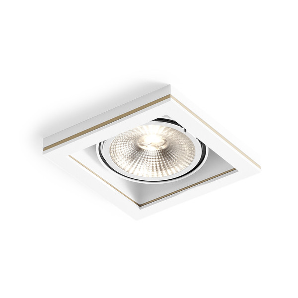 Wever & Ducré Cocoz Square 1.0 LED111 Для помещений Surfaced lighting spot 10Вт Золотой, Белый