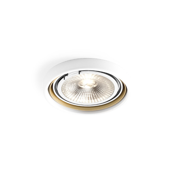 Wever & Ducré Oboq Round 1.0 LED111 Для помещений Recessed lighting spot Золотой, Белый