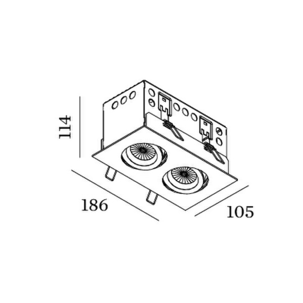 Wever & Ducré Seek 2.0 Для помещений Recessed lighting spot Черный