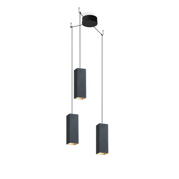 Wever & Ducré BOX MULTI 2.0 PAR16 Flexible mount GU10 Black suspension lighting