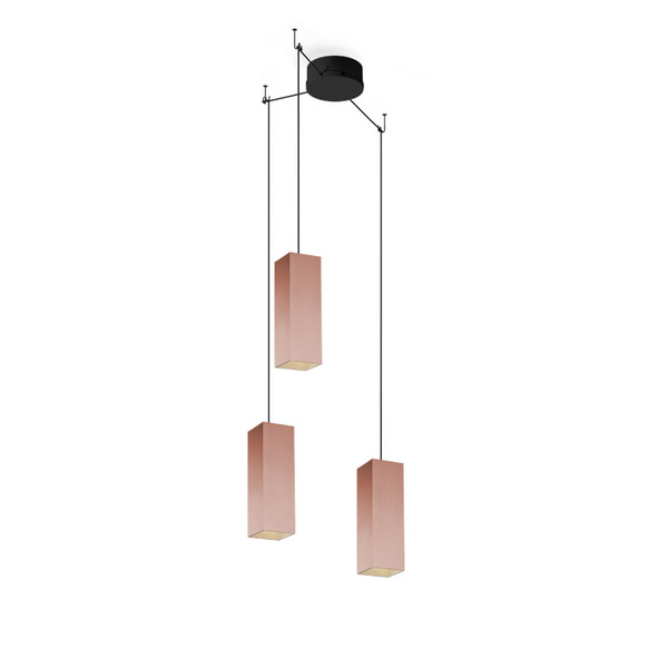 Wever & Ducré BOX MULTI 2.0 PAR16 Flexible mount GU10 Copper suspension lighting