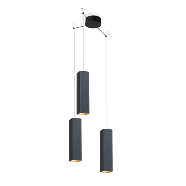 Wever & Ducré BOX MULTI 3.0 PAR16 Flexible mount GU10 Black suspension lighting