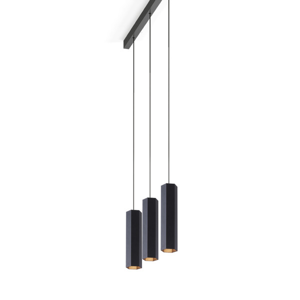 Wever & Ducré HEXO MULTI 3.0 PAR16 Flexible mount GU10 Black suspension lighting