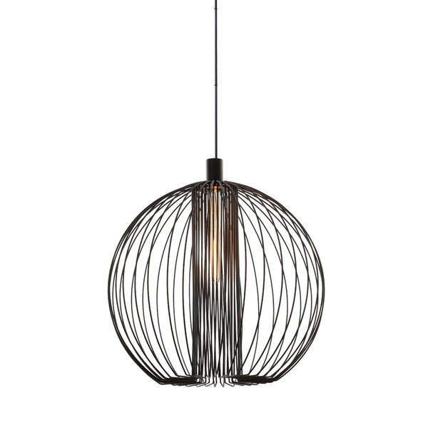 Wever & Ducré Wiro Globe 1.0 Surfaced E27 Black suspension lighting