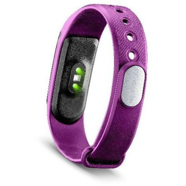 Cellularline Easy Fit HR Wristband activity tracker Беспроводной IP54 Черный, Фиолетовый