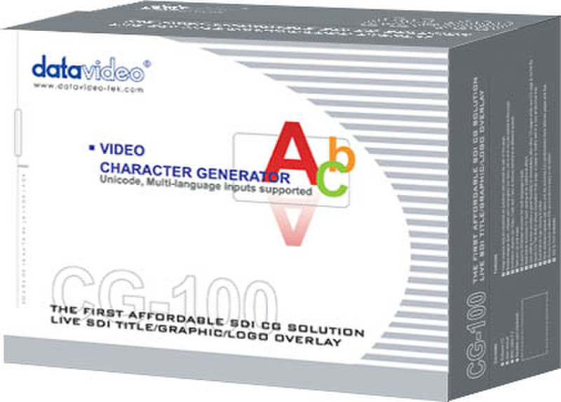 DataVideo CG-100 video software