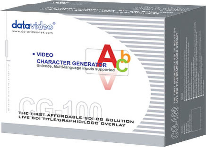 DataVideo CG-100 Video-Software