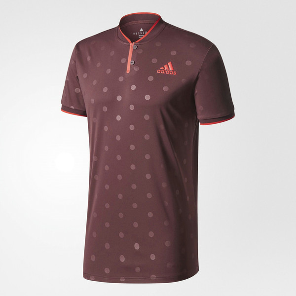 Adidas BQ9471 M Polo shirt м Короткий рукав Горловина поло Полиэстер Красный мужская рубашка/футболка
