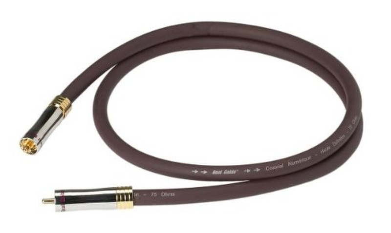 Real Cable AN 9901 1м RCA RCA Коричневый аудио кабель