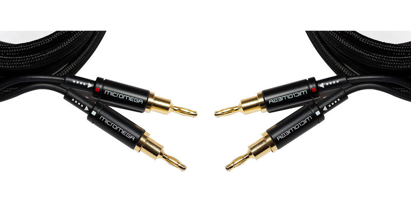 Micromega MyCable HP 2x3m 3м 2 x Terminal Черный аудио кабель