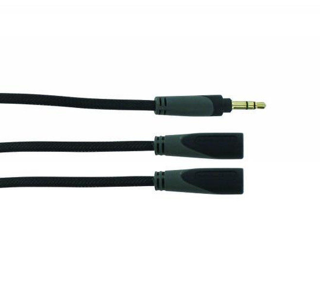 Connect Research CRE25002 0.2м 3,5 мм 2 x 3,5 мм Черный аудио кабель
