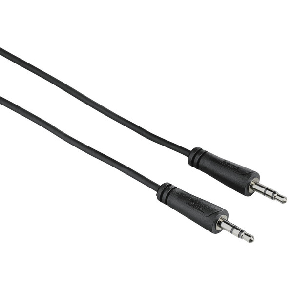 Hama 75122307 0.75m 3.5mm 3.5mm Black audio cable