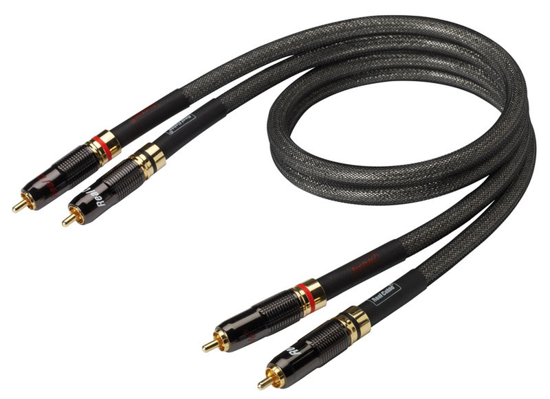 Real Cable CA1801/1M00 1m 2 x RCA 2 x RCA Schwarz Audio-Kabel