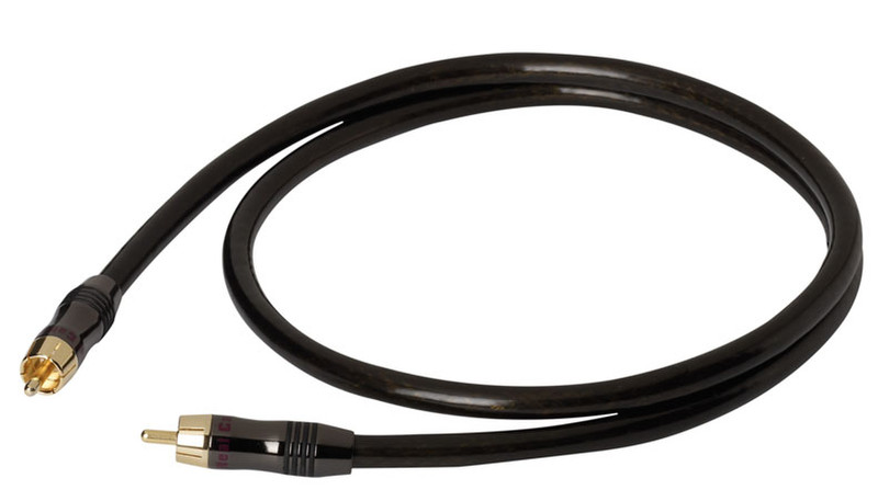 Real Cable EAN/1M00 1m RCA RCA Schwarz Audio-Kabel