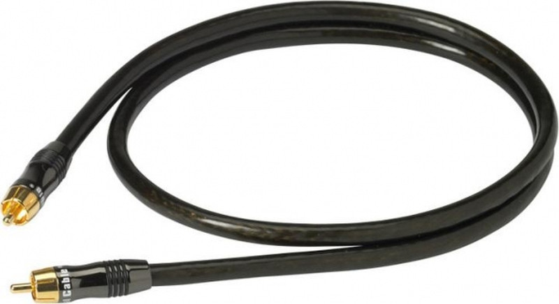 Real Cable E-SUB/2M00 2м RCA RCA Черный аудио кабель