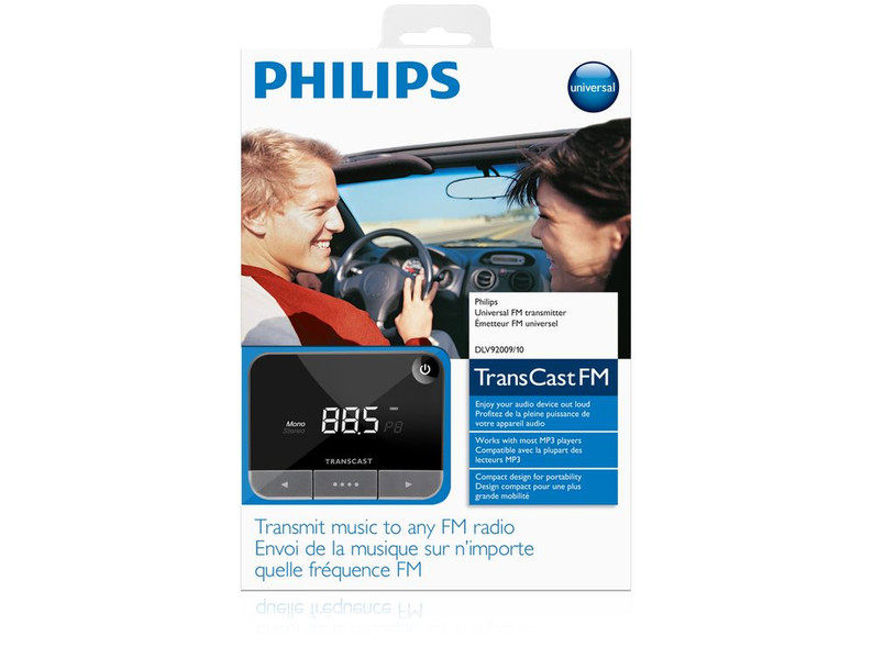 Philips DLV92009/10 Black FM transmitter