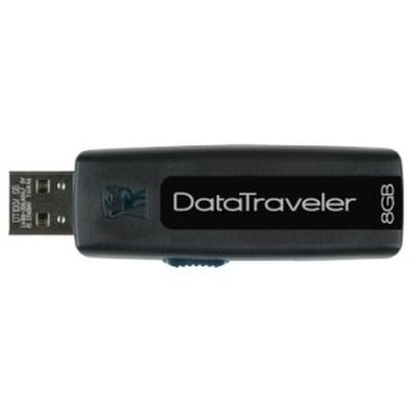 Kingston Technology DataTraveler 8GB 100 8GB USB 2.0 Type-A Black USB flash drive