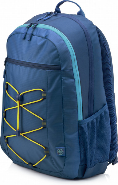 HP Active (Navy Blue/Yellow) Fabric Blue,Yellow backpack