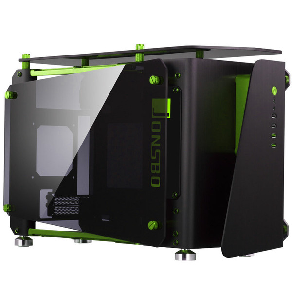 Cooltek JB MOD1-M G ITX-Tower Black,Green computer case