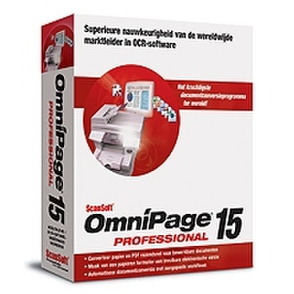 Nuance OmniPage Professional 15.0, Dutch, Full