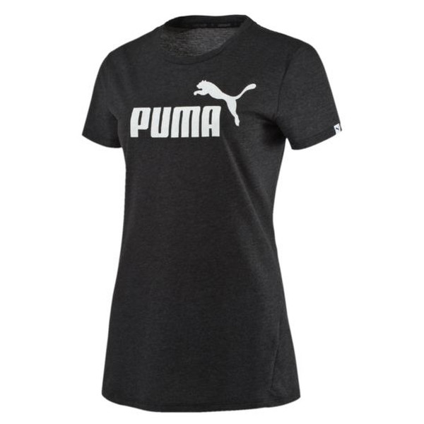 PUMA Style No.1 Logo Футболка S Короткий рукав Круглый вырез под горло Хлопок, Полиэстер Черный, Белый