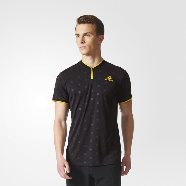 Adidas BP5186 S Футболка S Короткий рукав Т-образная горловина Черный, Желтый мужская рубашка/футболка