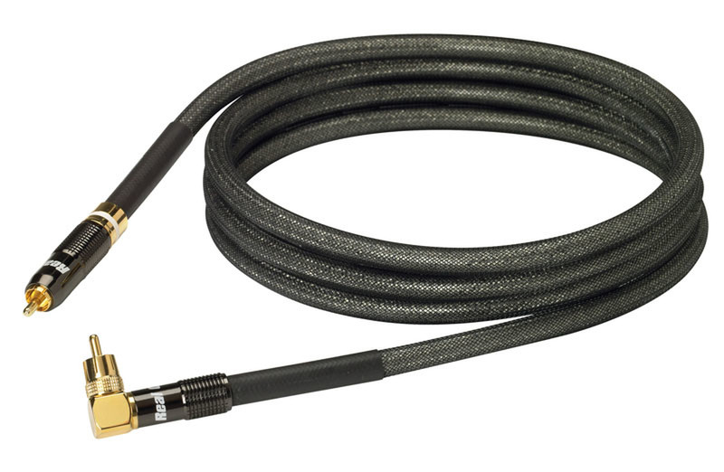 Real Cable SUB1801/2M00 2m RCA RCA Schwarz Audio-Kabel