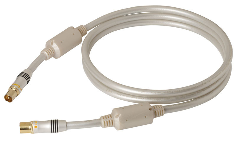 Real Cable TV-180-MF/3M00 3m F F White coaxial cable