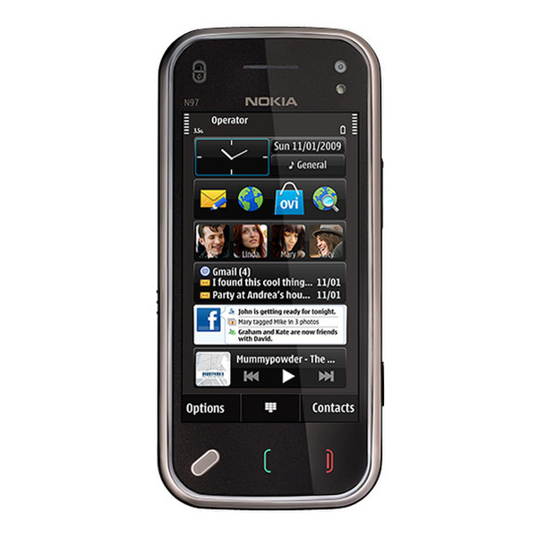 Nokia N97 mini Brown smartphone
