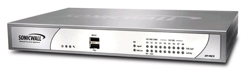 DELL SonicWALL NSA 240 Secure UPG Plus 3 Yrs 600Mbit/s Firewall (Hardware)