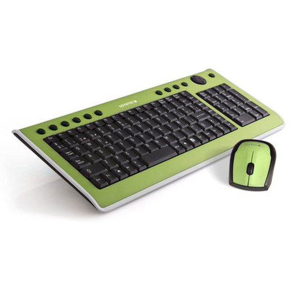 Soyntec Inpput combo 450 USB QWERTY Зеленый клавиатура